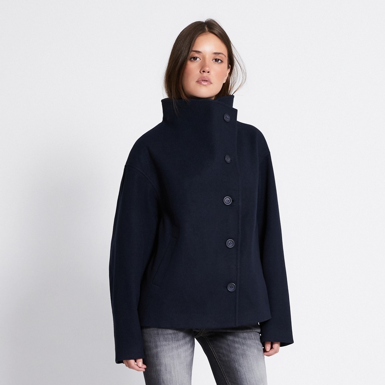 Funnel neck jacket "Blaire" Dark Blue